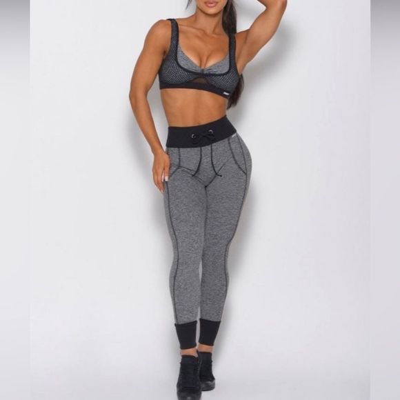 Bombshell Sportswear Pants - Bombshell Sportswear Joggers Space Dyed Grey Small